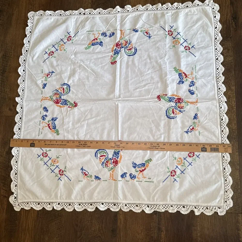 Embroidered Chicken Rooster 36